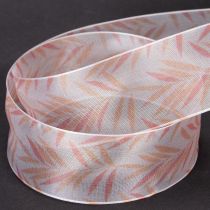 Article Ruban d'organza, ruban de mousseline, orange jungle, 40 mm, 15 m