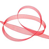 Ruban organza avec lisière 1.5cm 50m rouge