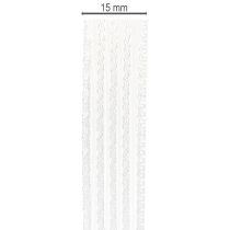 Article Ruban d'organza rayé, ruban cadeau, blanc, 15 mm, 20 m