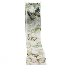 Article Ruban organza ruban mousseline papillons vert 40mm 18m