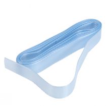 Article Ruban déco ruban cadeau bleu clair ruban bleu lisière 15mm 3m