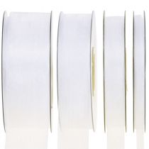 Article Ruban organza ruban cadeau ruban blanc lisière 50m
