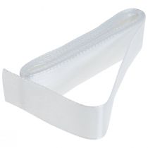 Article Ruban déco ruban cadeau ruban blanc lisière 25mm 3m