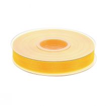 Article Ruban organza ruban cadeau ruban jaune lisière 15mm 50m