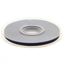 Article Ruban organza ruban cadeau bleu foncé ruban bleu lisière 6mm 50m