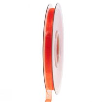Article Ruban organza ruban cadeau ruban orange lisière 6mm 50m