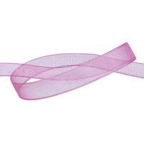 Ruban en organza aubergine 7 mm 50 m