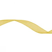 Article Ruban organza ruban cadeau ruban jaune lisière 6mm 50m