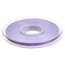 Article Ruban organza ruban cadeau ruban violet lisière 6mm 50m