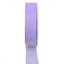Article Ruban organza avec lisière 2,5cm 50m violet moyen