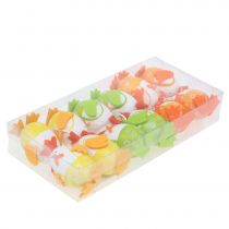 Article Oeuf peint en coq à suspendre dans le mélange 7,5cm 12 pcs