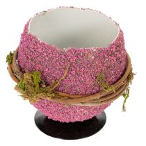 Article Bol décoratif en forme d'œuf de Pâques, idéal pour la décoration de table printanière ou pascale, 9 cm, lot de 4.
