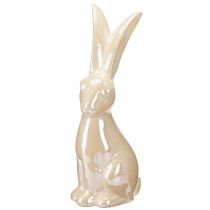 Article Lapin de Pâques Céramique Beige Grande figurine H49,5cm