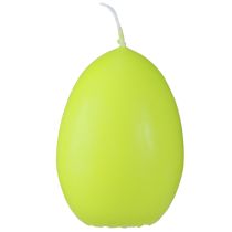 Article Bougies de Pâques bougies œuf vert orange blanc H6cm Ø2.5cm 30pcs