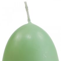 Bougies de Pâques forme d&#39;oeuf, bougies oeuf Pâques vert Ø4.5cm H6cm 6pcs