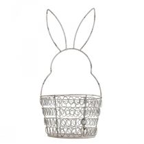 Panier de Pâques corbeille fil lapin de Pâques Shabby Ø12cm H26.5cm