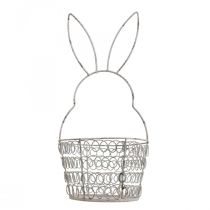 Panier de Pâques corbeille fil lapin de Pâques Shabby Ø12cm H26.5cm