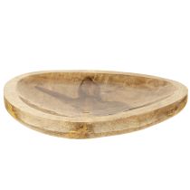 Article Assiette de Pâques Assiette décorative en bois Lapin 25×26cm