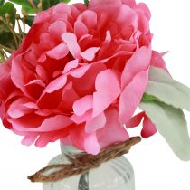 Article Décoration pivoine dans le vase décoration de table rose d&#39;été 20cm