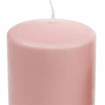 Article Bougie pilier PURE 130/70 bougie décorative rose cire naturelle durable