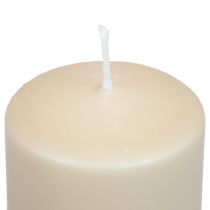 Article Bougie pilier PURE Beige Wenzel Candles Marron clair 90/70mm