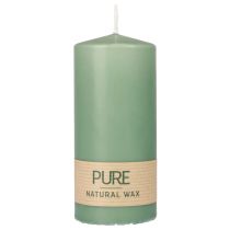 Article Bougie pilier PURE bougies Wenzel vert émeraude 130/60mm