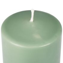 Article Bougie pilier PURE bougies Wenzel vert émeraude 130/70mm