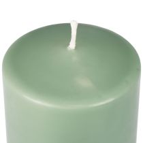 Article Bougie pilier PURE bougies Wenzel vert émeraude 90/70mm