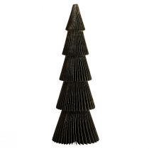 Sapin de Noël en papier Sapin de Noël en papier Noir H60cm