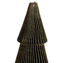 Sapin de Noël en Papier Sapin Petit Noir H30cm