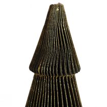 Article Sapin de Noël en Papier Sapin Petit Noir H30cm