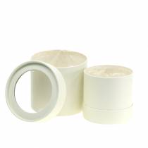 Article Jardinière ronde carton crème Ø10/12cm lot de 2