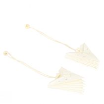 Article Décorations de Noël en forme d'étoile en papier blanc, lot de 8, 10 cm