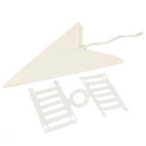 Article Étoile en papier blanc, 60 cm, lot de 2, décoration de Noël, étoile lumineuse