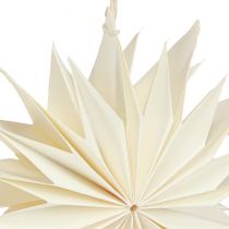 Article Décorations d&#39;arbre étoiles en papier étoiles or blanc Ø15cm 6 pcs