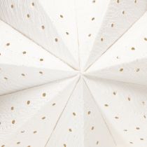 Article Étoiles décoratives en papier blanc 45 cm avec perforations pour éclairage