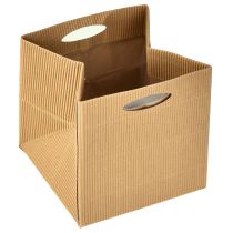 Article Sac en papier 12cm marron crème beige sac cadeau 6 pièces