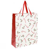 Article Sac en papier sac cadeau cannes de bonbon 26×10×32cm 2pcs