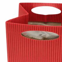 Article Pot de fleurs en sac en papier rouge 10,5 cm 12 pcs
