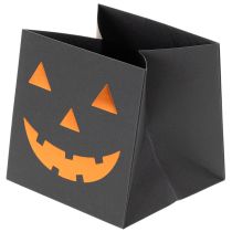 Article Pot de fleurs citrouille en sac en papier, décoration d'Halloween, 10 cm, lot de 6