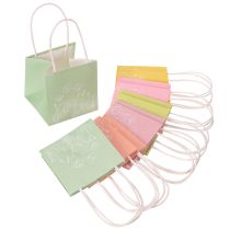 Article Sachet cadeau à motif floral, petit sachet cadeau pour occasions spéciales, 12 cm, lot de 12