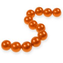 Article Perles déco Ø2cm orange 12p