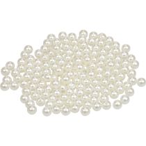 Article Perles à enfiler perles artisanales blanc crème 8mm 300g