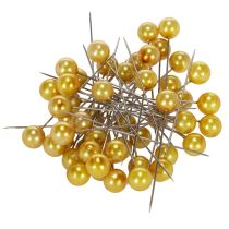 Article Epingles tête perle or Ø10mm 60mm 50p