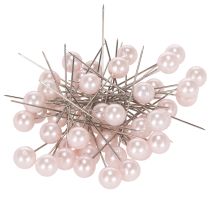 Article Epingles Tête Perle Rose Ø10mm 60mm