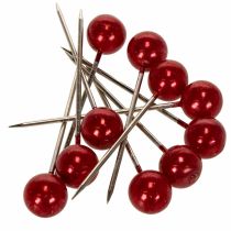 Article Epingles Tête Perle Rouge Ø15mm 75mm