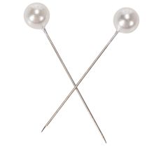 Article Epingles Tête Perle Blanc Ø10mm 60mm