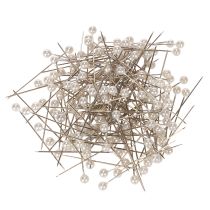 Article Épingles à tête de nacre blanche, Ø 4 mm, 40 mm