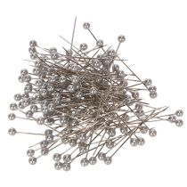 Article Épingles décoratives et florales à tête de nacre, argent, Ø 4 mm, 40 mm, 150 pièces