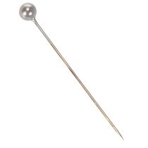 Article Épingles décoratives et florales à tête de nacre, argent, Ø 4 mm, 40 mm, 150 pièces